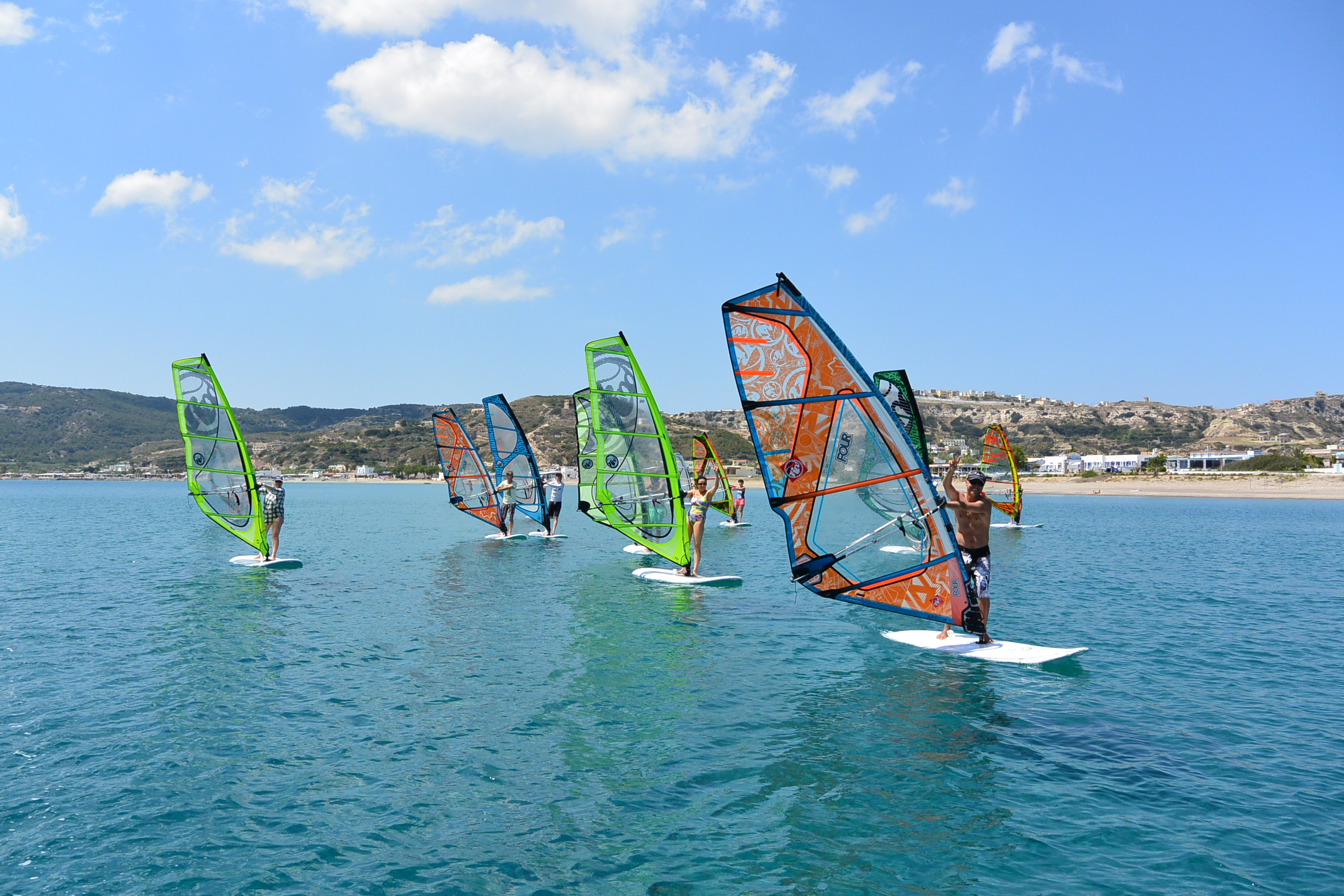 Kefalos bay windsurfing